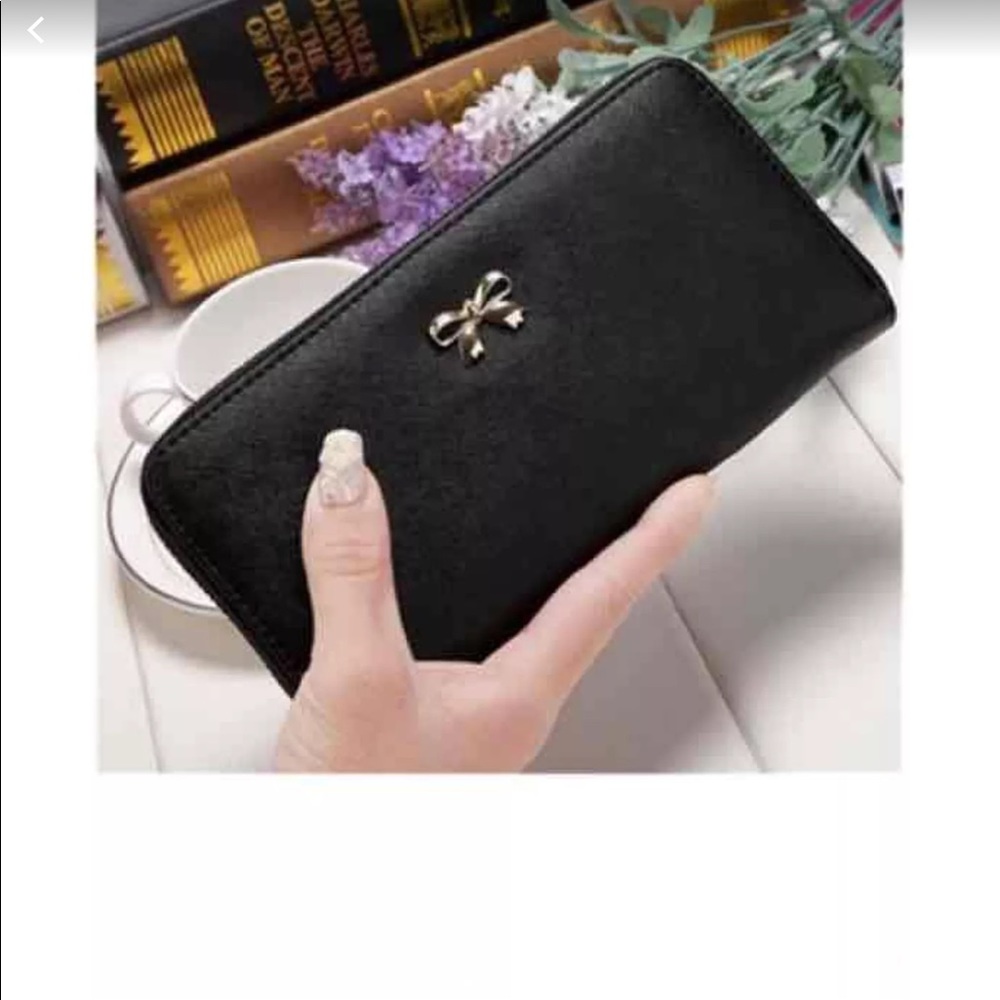 🆕👛 Cute Bow Tie Wallet - Black